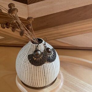 Azteca Fan Earrings from Peru